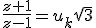 \frac{z+1}{z-1}=u_k\sqrt 3